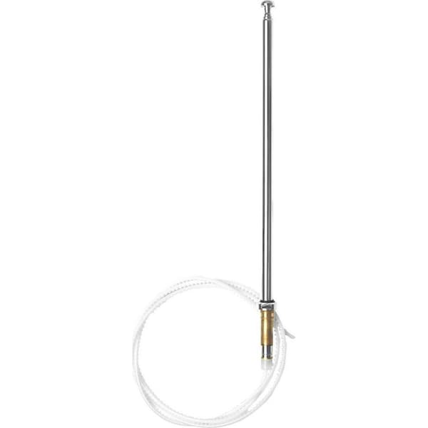 Uro Parts 900Mm Toothed Style-W/Chrome Tip Antenna Mast, 2018270001 2018270001 - main